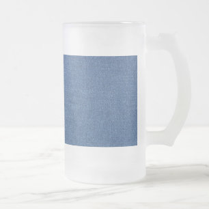Echte mode jean denim matglas bierpul