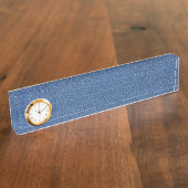 Echte mode jean denim naambordje (Zijkant)
