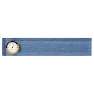 Echte mode jean denim naambordje