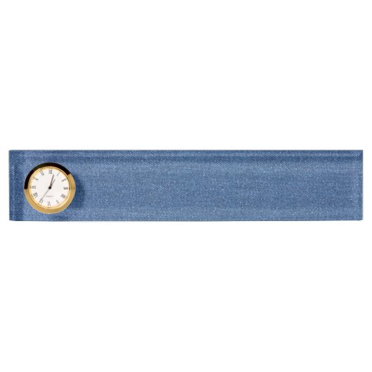 Echte mode jean denim naambordje (Voorkant)