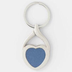 Echte mode jean denim sleutelhanger