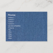 Echte mode jean denim visitekaartje (Achterkant)