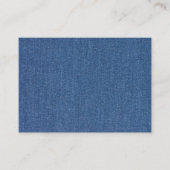 Echte mode jean denim visitekaartje (Voorkant)
