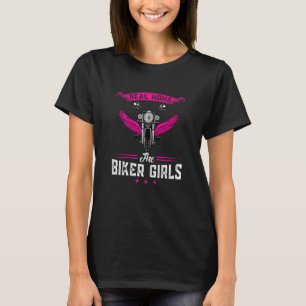 Echte moeders zijn motormeisjes motorfietsen t-shirt