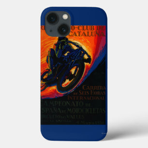 Echte Moto Club Vintage Poster Europa Case-Mate iPhone Case