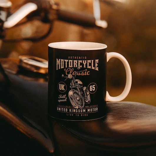 Echte Motorfiets Klassieker Koffiemok