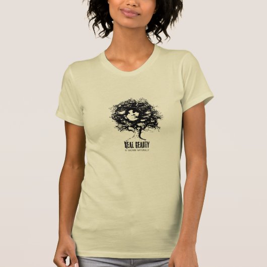 Echte natuurlijke schoonheid t-shirt (Voorkant)