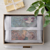 Echte (niet AI)  Art Nouveau Art van Mucha Tissuepapier (Geschenk)