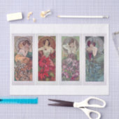 Echte (niet AI)  Art Nouveau Art van Mucha Tissuepapier (Craft)