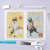 Echte (niet AI)  Black Cat Magazine Hoesjes Tissuepapier (Craft)