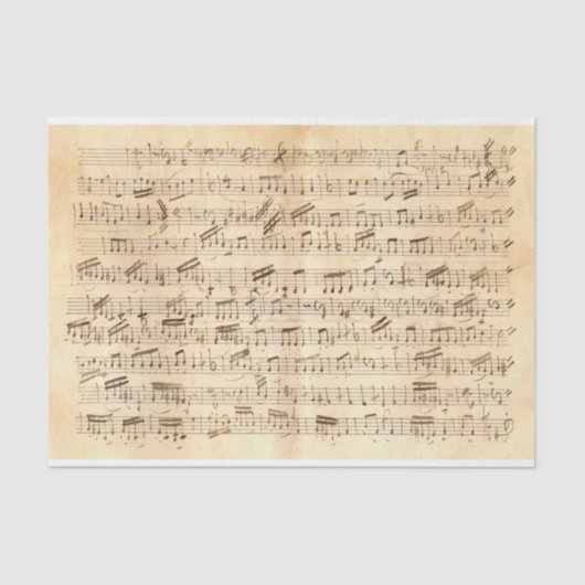  Echte (niet AI) Bladmuziek Nr. 1 Tissuepapier (Voorkant)