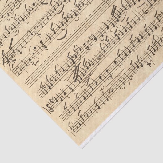  Echte (niet AI) Bladmuziek Nr. 2 Tissuepapier (Detail)