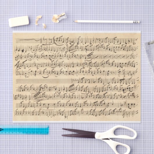 Echte (niet AI) Bladmuziek Nr. 2 Tissuepapier (Craft)