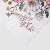 Echte (niet AI) botanische bloemen Tissuepapier (Detail)