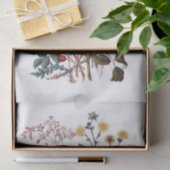 Echte (niet AI) botanische bloemen Tissuepapier (Geschenk)