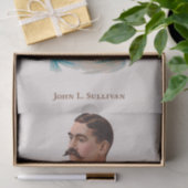 Echte (niet AI)  Boxer John L. Sullivan Tissuepapier (Geschenk)