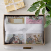 Echte (niet AI)  Cat Themd Trade Kaarten Tissuepapier (Geschenk)