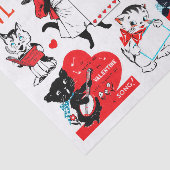 Echte (niet AI)  Cat Valentijns Tissuepapier (Detail)