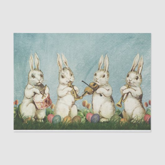 Echte (niet AI)  Easter Bunny Band Tissuepapier (Voorkant)