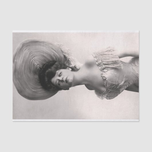 Echte (niet AI) foto van een Victoriaans vrouw Tissuepapier (Voorkant)