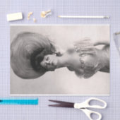 Echte (niet AI) foto van een Victoriaans vrouw Tissuepapier (Craft)