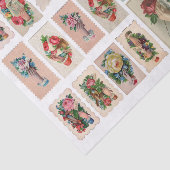 Echte (niet AI) Hand Whimsy Ephemera Tissuepapier (Detail)