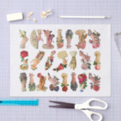 Echte (niet AI)  Hand Whimsy Ephemera Tissuepapier (Craft)