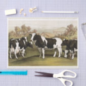 Echte (niet AI) Koeien in een veld Tissuepapier (Craft)