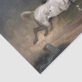 Echte (niet AI) paarden in een Storm Tissuepapier (Detail)