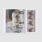 Echte (niet AI)  paardenschilderijen Tissuepapier (Voorkant)