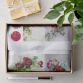 Echte (niet AI) set van Klien (1820-1929) Rozen Tissuepapier (Geschenk)