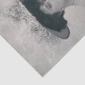 Echte (niet AI)  Victoriaans vrouw met kat Tissuepapier (Detail)