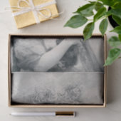 Echte (niet AI)  Victoriaans vrouw met kat Tissuepapier (Geschenk)