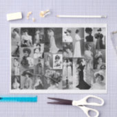 Echte (niet AI)  Victoriaans Vrouwen Foto's Tissuepapier (Craft)