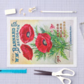 Echte (niet AI) zaadcatalogus Red Poppies Tissuepapier (Craft)