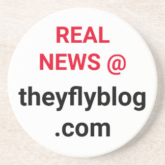 Echte nieuwsberichten op theyflyblog.com zandsteen onderzetter