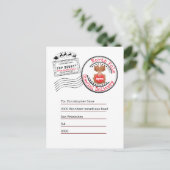 Echte Noordpool retourzending van Santa naar kinde Briefkaart (Staand voorkant)