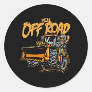Echte Off Road Truck Ronde Sticker