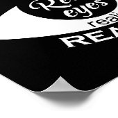 Echte ogen realiseren echte leugens Gezegde Poster (Hoek)