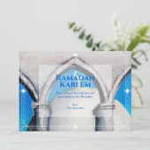 Echte oliepasteltekening Ramadan wenskaart Kaart (Staand voorkant)