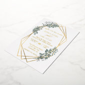 Echte olievlek met olievlekken Lijst Folie Uitnodiging (Gedraaid)