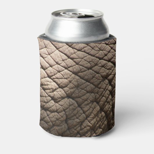 Echte olifantenhuid textuur, gerimpeld. blikjeskoeler (Blikje Achterkant)