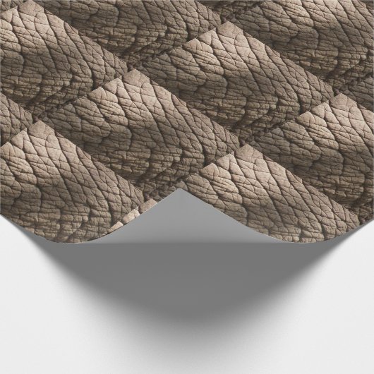 Echte olifantenhuid textuur, gerimpeld. cadeaupapier (Hoek)