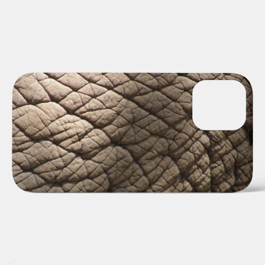 Echte olifantenhuid textuur, gerimpeld. Case-Mate iPhone case (Achterkant (horizontaal))