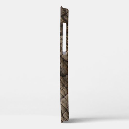 Echte olifantenhuid textuur, gerimpeld. Case-Mate iPhone case (Achterkant / Links)