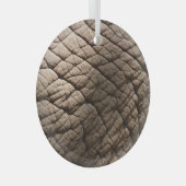 Echte olifantenhuid textuur, gerimpeld. glas ornament (Voorkant Rechts)