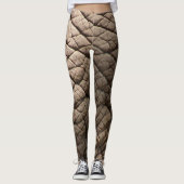 Echte olifantenhuid textuur, gerimpeld. leggings (Voorkant)