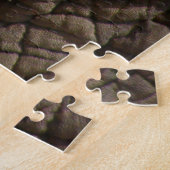 Echte olifantenhuid textuur, gerimpeld. legpuzzel (Zijkant)