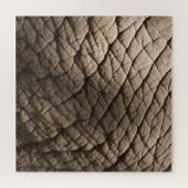 Echte olifantenhuid textuur, gerimpeld. legpuzzel (Horizontaal)