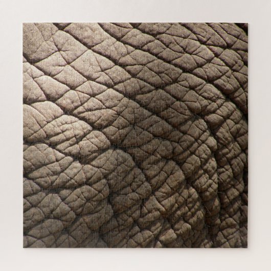 Echte olifantenhuid textuur, gerimpeld. legpuzzel (Verticaal)
